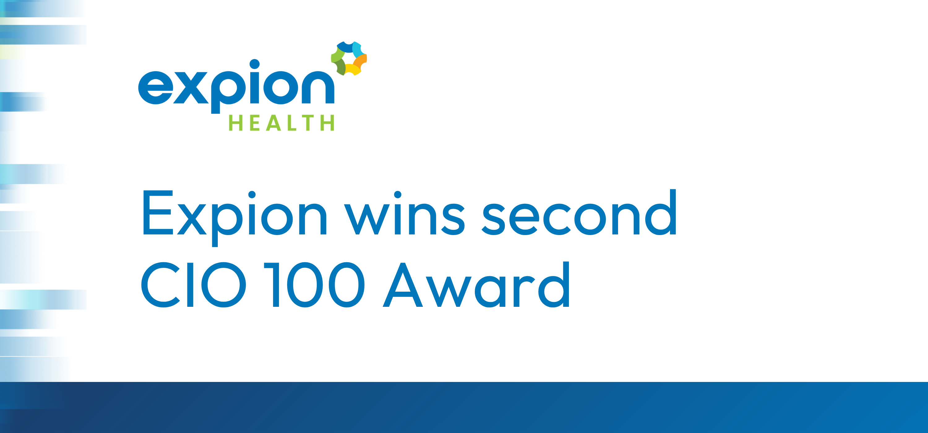 Expion Health 荣获 2026 年 CIO 100 大奖，ExpionIQ 平台获数字化转型认可